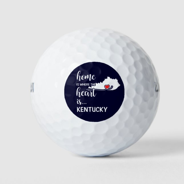 Kentucky Home is where the heart is Golf Balls (Front)