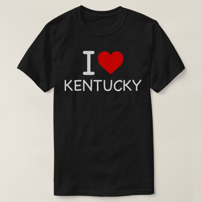 Kentucky I Love Icon TShirt (Design Front)
