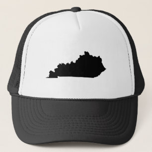 Kentucky in Black and White Trucker Hat