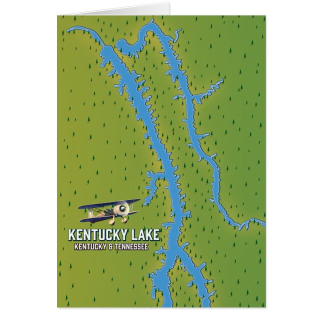 Kentucky Lake USA MAp (Front)
