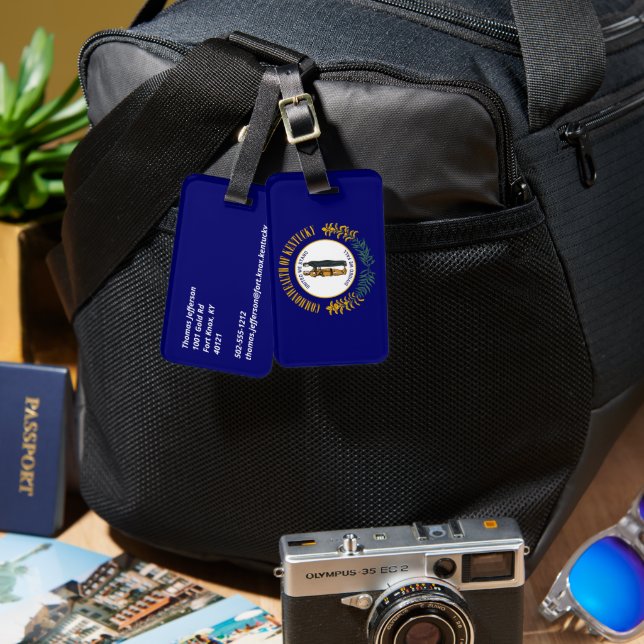 Kentucky Luggage Tag (Front & Back)