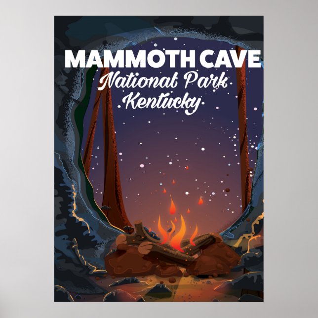 Kentucky Mammoth cave travel poster (Front)