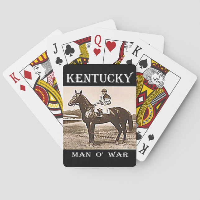 Kentucky Man O' War Playing Cards (Back)
