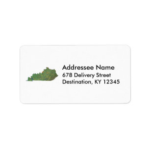 Kentucky Map Address Label