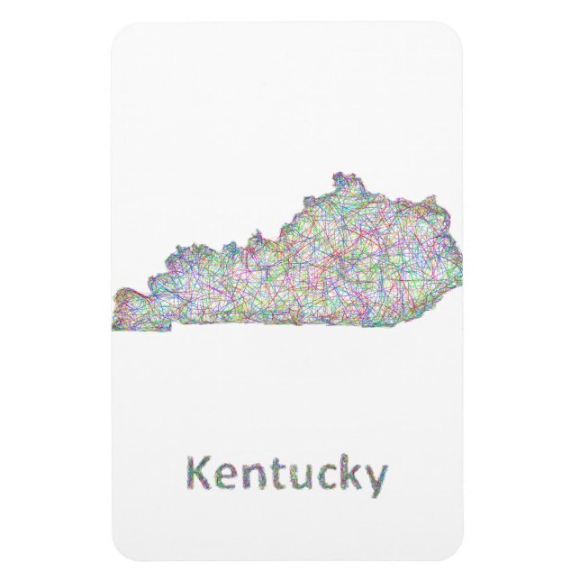 Kentucky map magnet (Vertical)