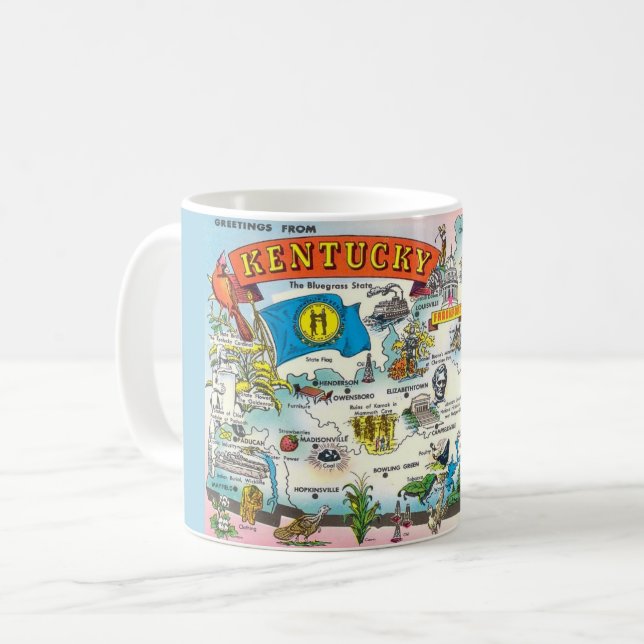 Kentucky Map Mug (Front Left)