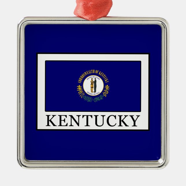 Kentucky Metal Tree Decoration (Front)