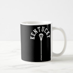 Kentucky Minimalist Vertical Lacrosse Stick Retro Coffee Mug