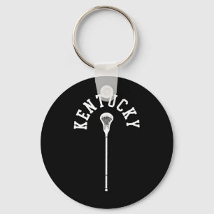 Kentucky Minimalist Vertical Lacrosse Stick Retro Key Ring