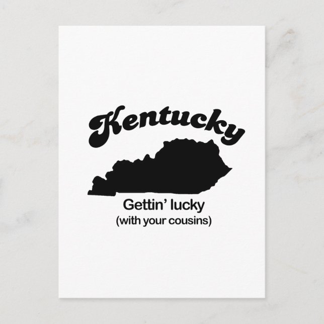 Kentucky Motto - Gettin Lucky Postcard (Front)