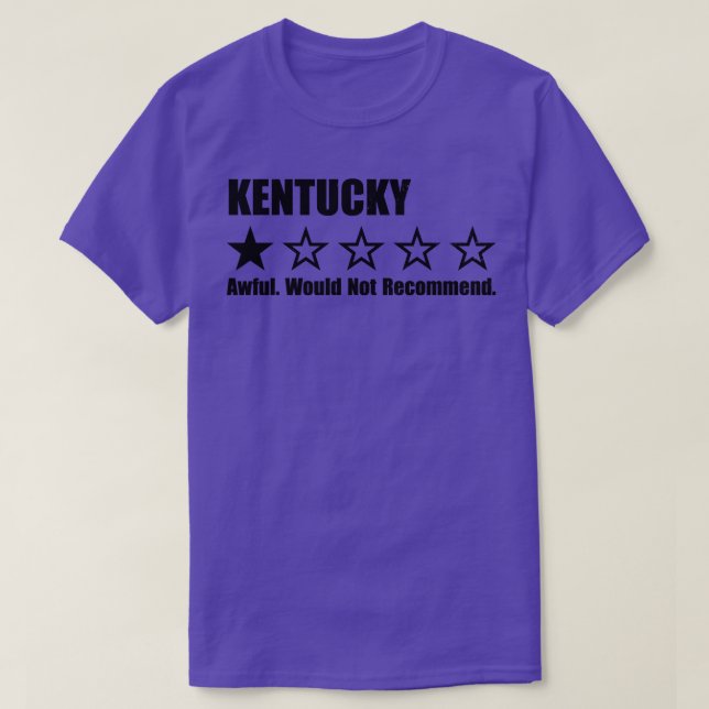 Kentucky One Review TShirt (Design Front)
