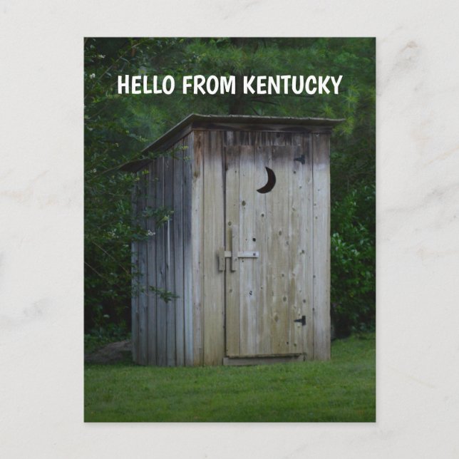 KENTUCKY OUTHOUSE postcard (Front)