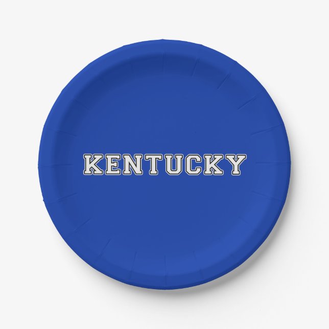 Kentucky Paper Plate (Front)