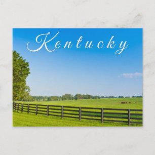 Kentucky Postcard. Countryside landscape. Postcard
