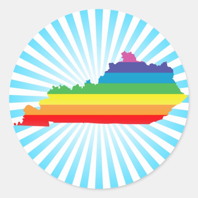 kentucky pride. classic round sticker (Front)