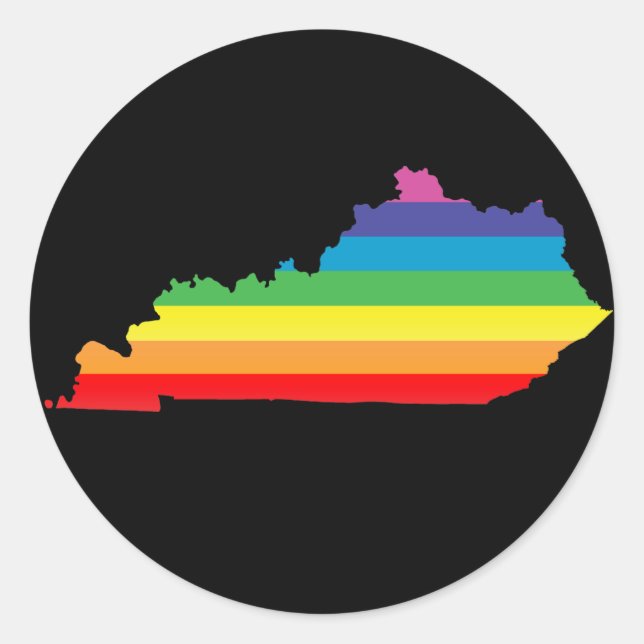 kentucky pride. classic round sticker (Front)