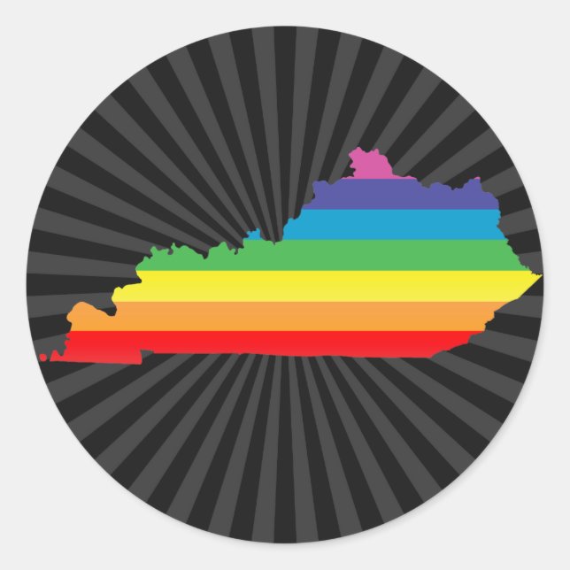 kentucky pride. classic round sticker (Front)