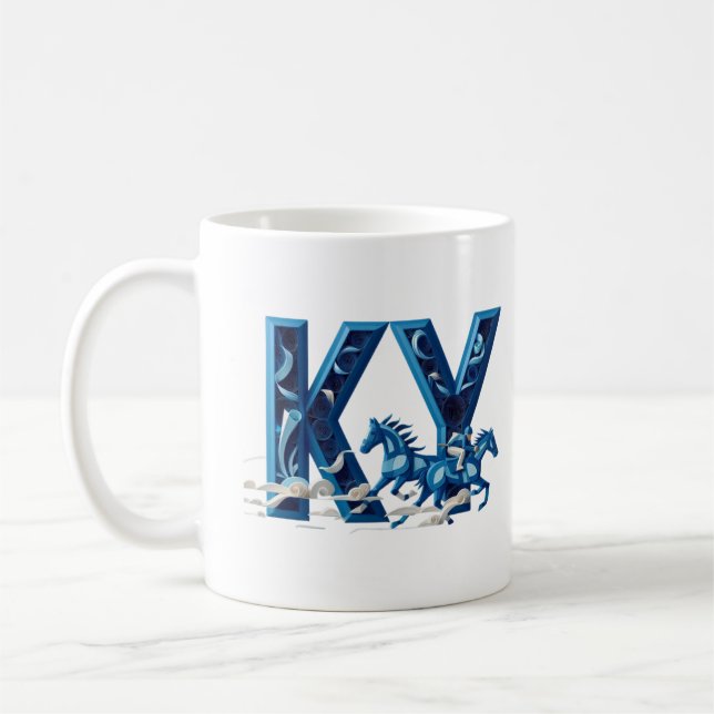 Kentucky Pride: Horse Lover’s Coffee Mug (Left)