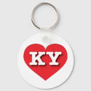 Kentucky Red Heart - I love KY Key Ring