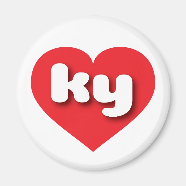 Kentucky red heart - I love ky Magnet (Front)