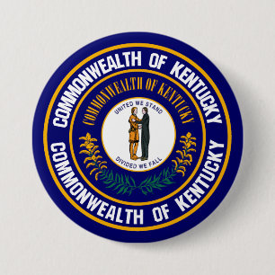 Kentucky Round Emblem 7.5 Cm Round Badge