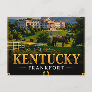 🐎 Kentucky Souvenir For Southern State Travelers Postcard