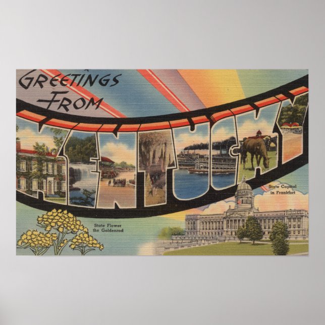 Kentucky (State Capital/Flower) Poster (Front)