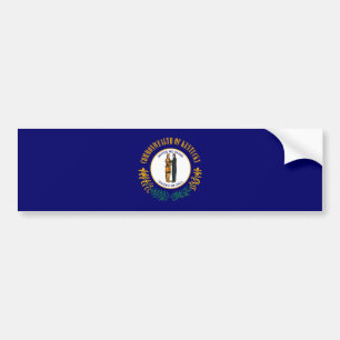 Kentucky State Flag Design Bumper Sticker