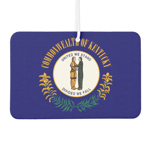 Kentucky State Flag Design Car Air Freshener (Front)