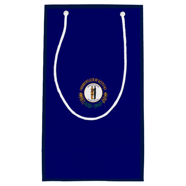 Kentucky State Flag Design Small Gift Bag (Front)