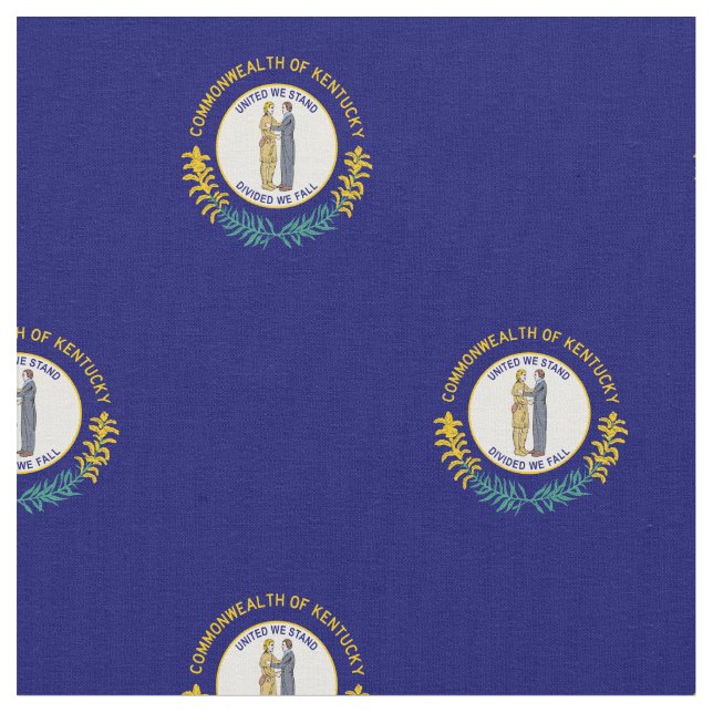 Kentucky State Flag Fabric (Close Up)