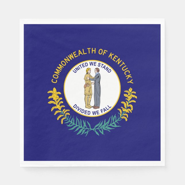 Kentucky State Flag Napkin (Front)