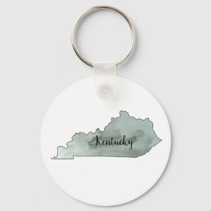 Kentucky State Illustration Key Ring
