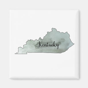 Kentucky State Illustration Magnet