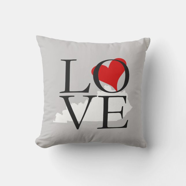 Kentucky State Love Pillow (Front)