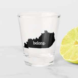 Kentucky State Map Belong Shot Glass