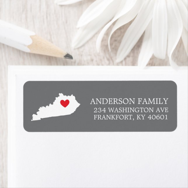 KENTUCKY State | Moving Return Address Label (Insitu)