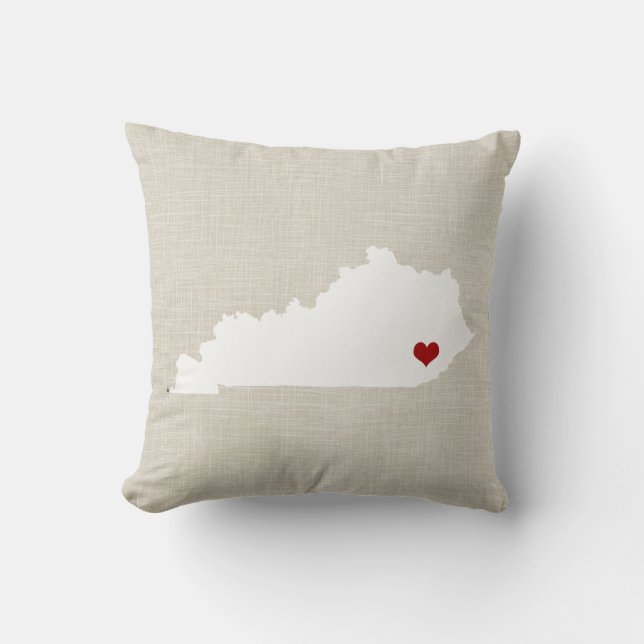 Kentucky State Pillow Personalised (Front)