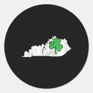 Kentucky State St. Patrick's Day Kentucky Green Sh Classic Round Sticker