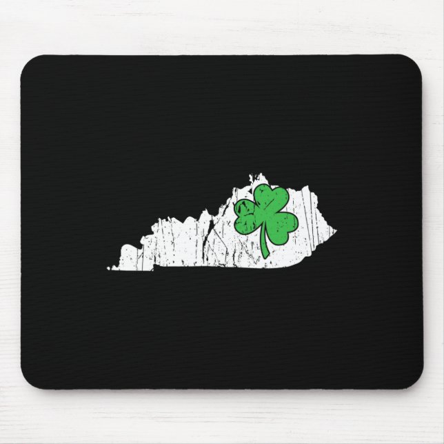 Kentucky State St. Patrick's Day Kentucky Green Sh Mouse Pad (Front)
