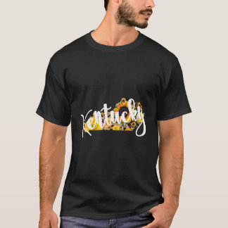 Kentucky Sunflower Leopard Print Wildflower State  T-Shirt