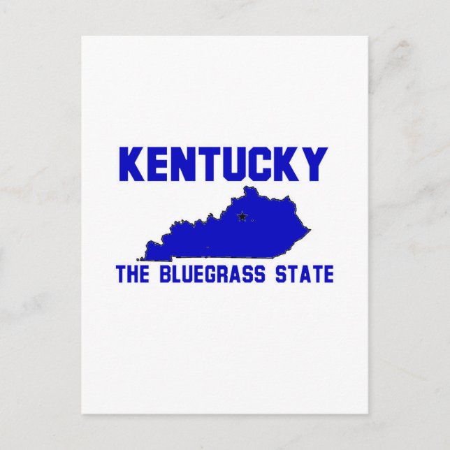 Kentucky, The Bluegrass State Postcard (Front)