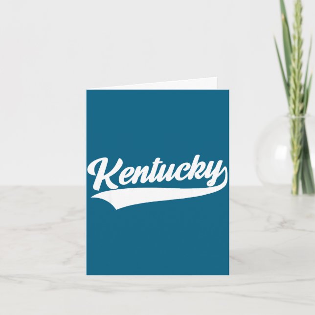 Kentucky - throwback design - classic  card (Front)