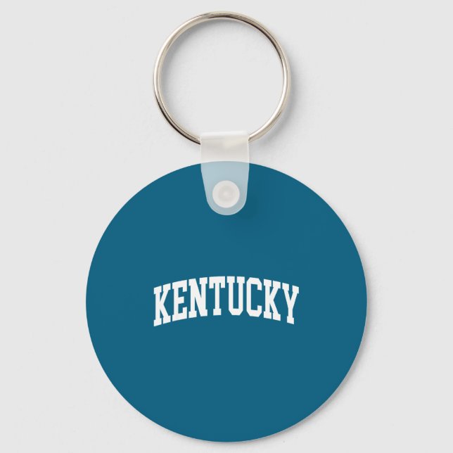 Kentucky - throwback design - classic  key ring (Front)