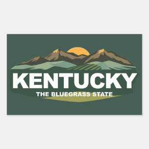 Kentucky United States of America Rectangular Sticker