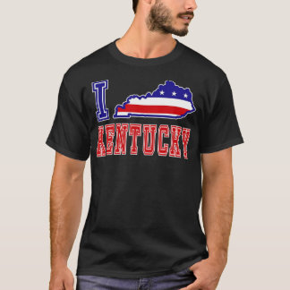 Kentucky Usa Patriotic USA Flag I Love Kentucky  T-Shirt