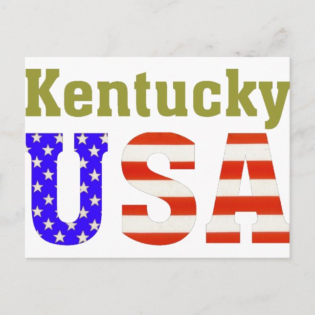 Kentucky USA! Postcard (Front)
