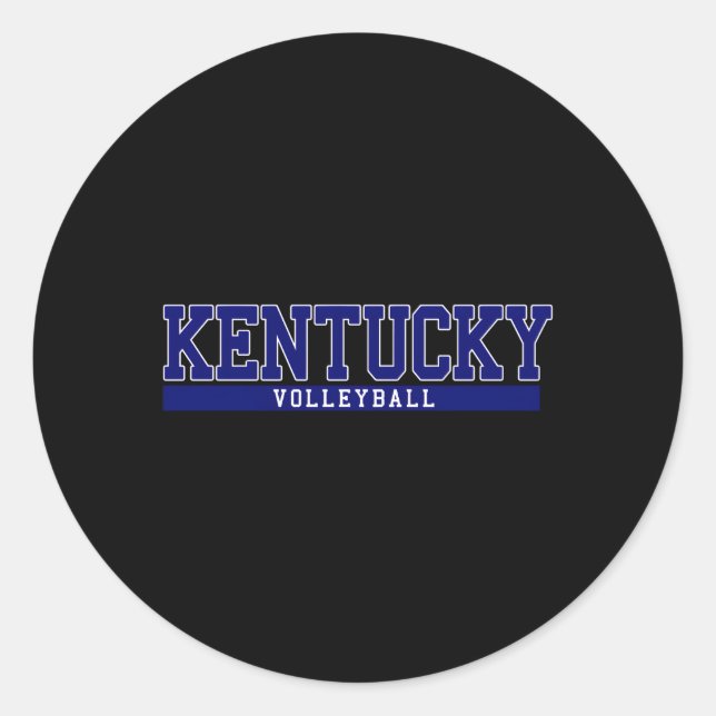 Kentucky Volleyball Classic Round Sticker (Front)