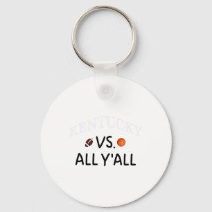 Kentucky Vs. All Y'all Footll Sketll Key Ring
