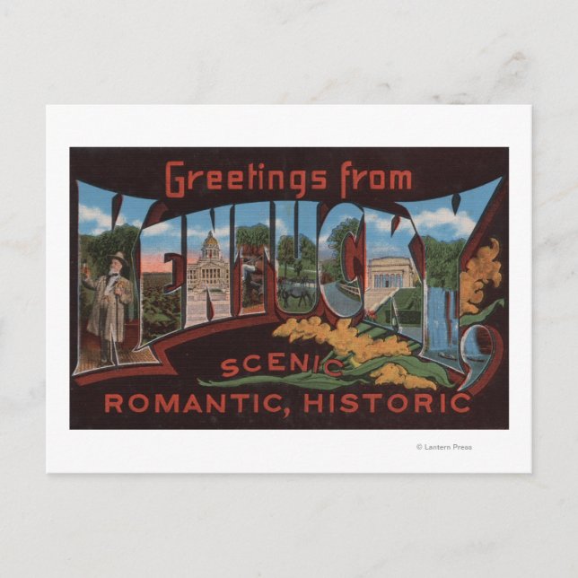 KentuckyLarge Letter ScenesKentucky 2 Postcard (Front)